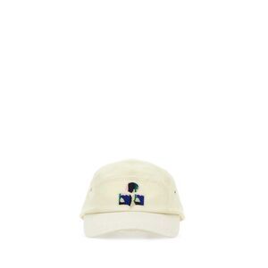 Isabel Marant Men Ivory Cotton Tedji Baseball Cap